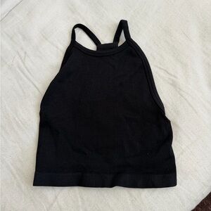 Aritzia Black Ribbed Tank Top